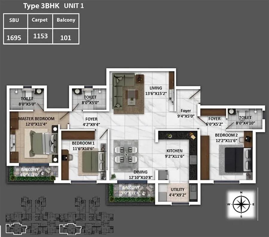 Keya Spring floor plan