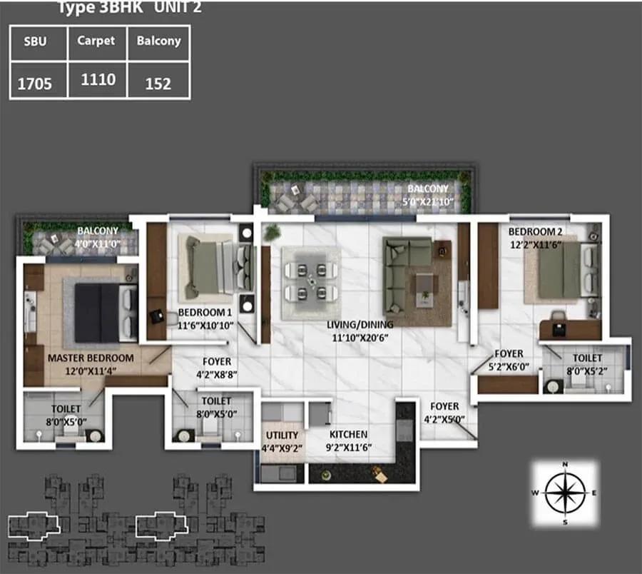 Keya Spring floor plan