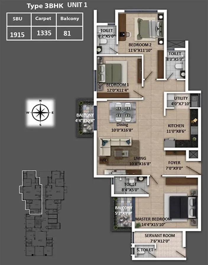 Keya Spring floor plan