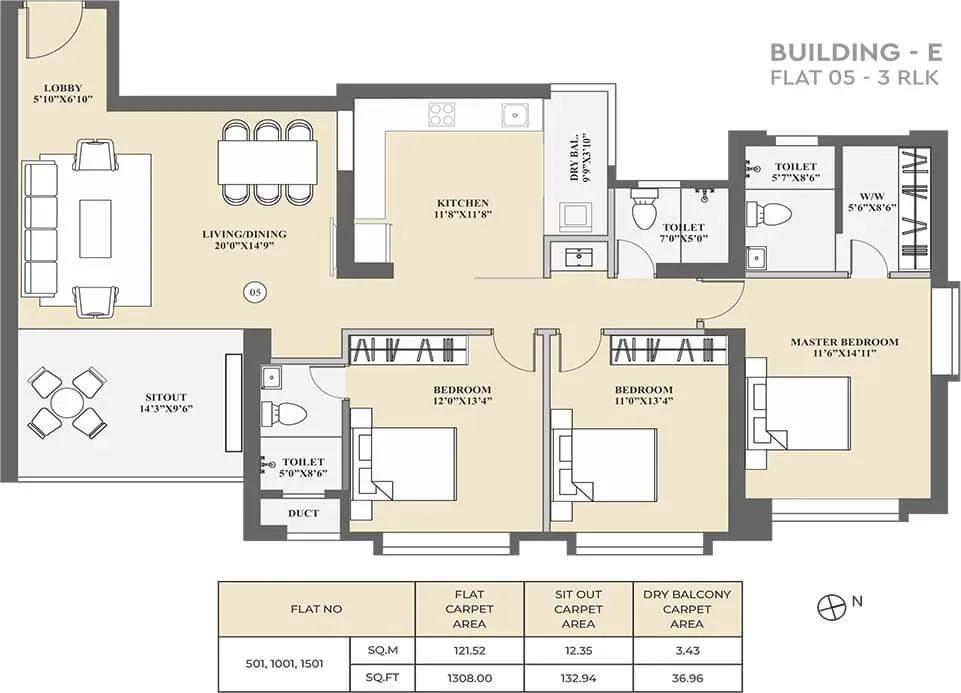 Kolte Patil 24K Sereno apartments floor plan