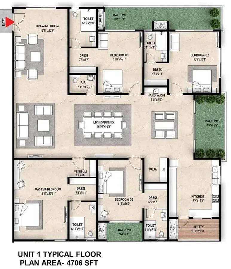 Mahaveer Crystal Garden apartments