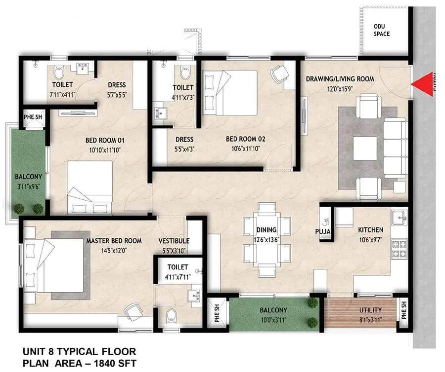 Mahaveer Crystal Garden apartments