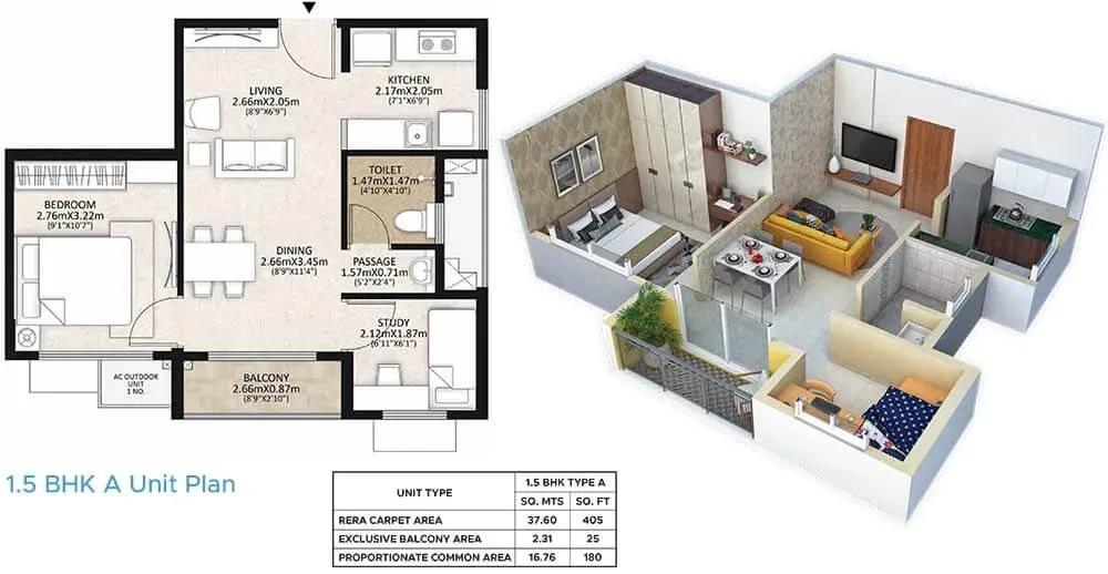 Mahindra Happinest MWC apartments