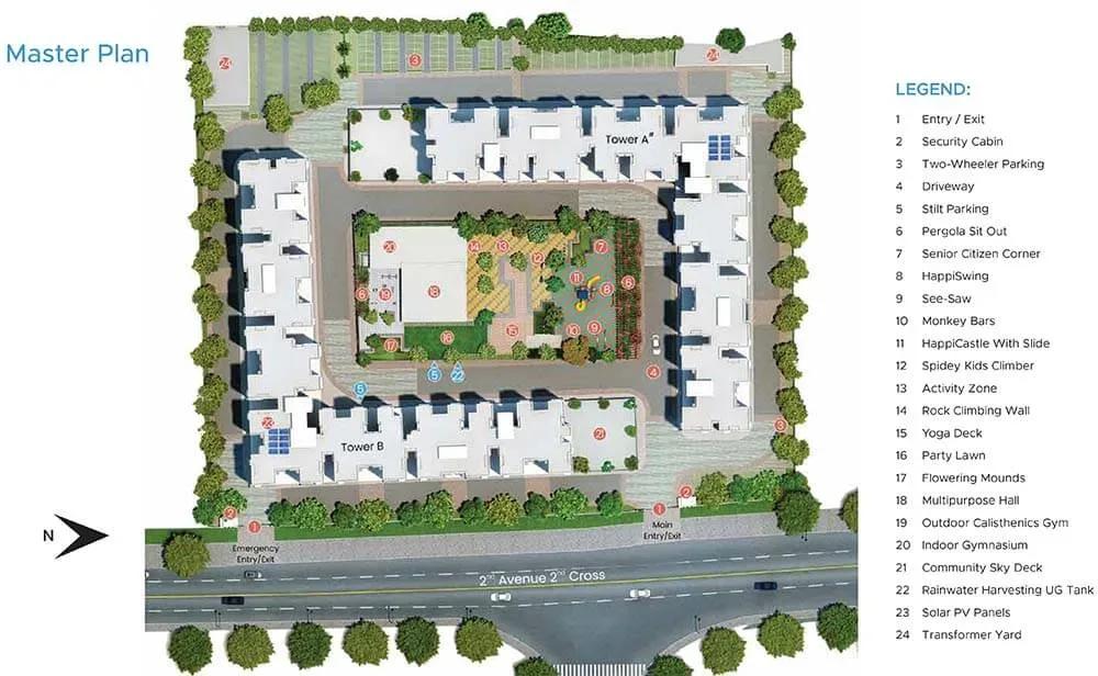 Mahindra Happinest MWC apartments