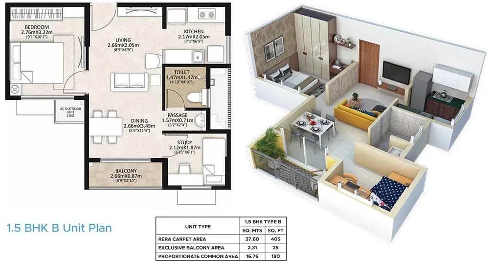 Mahindra Happinest MWC apartments