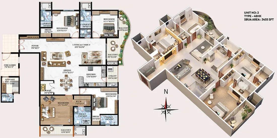 Melange ONE by Vaishnodevi apartments
