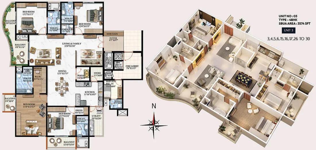 Melange ONE by Vaishnodevi apartments