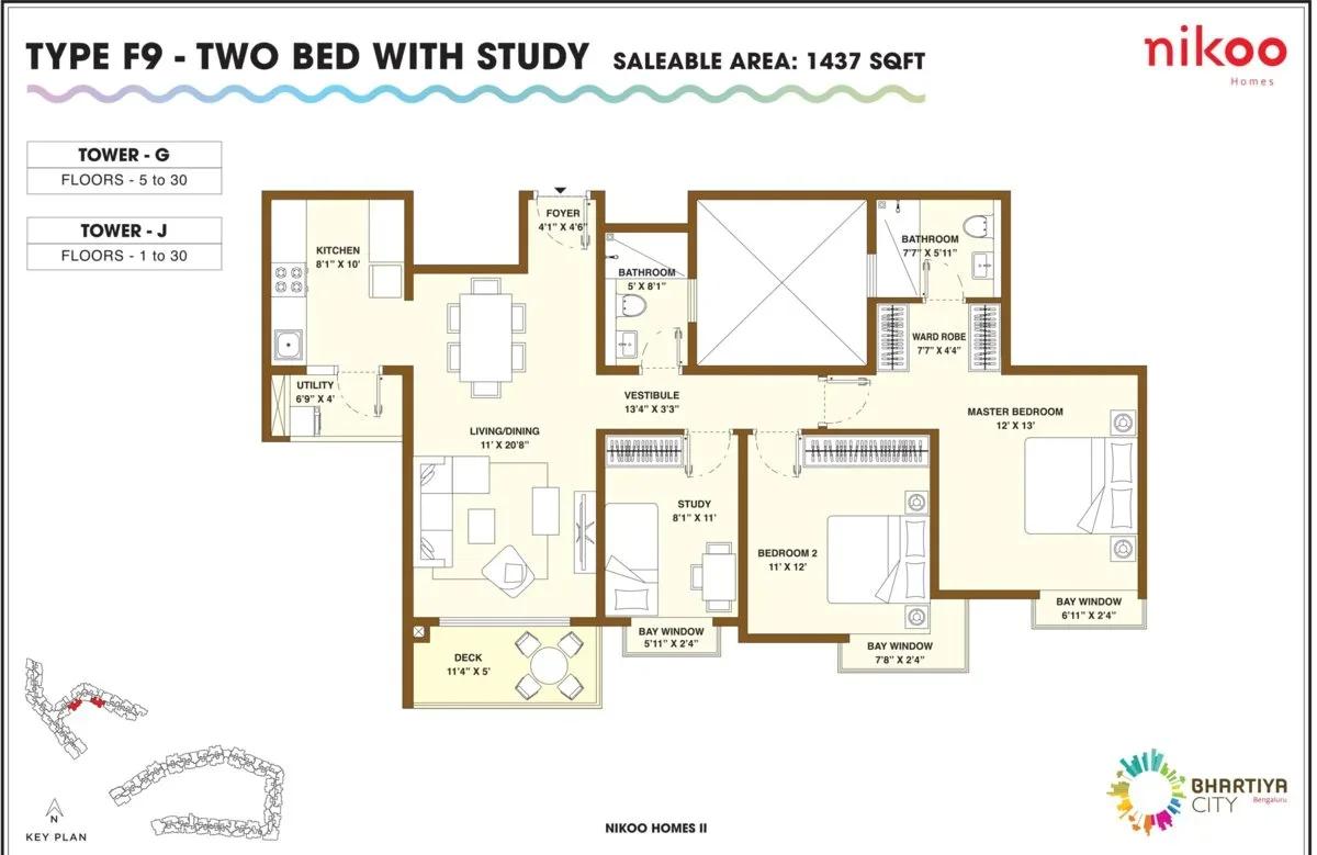 Nikoo Homes Phase 2 apartments floor plan
