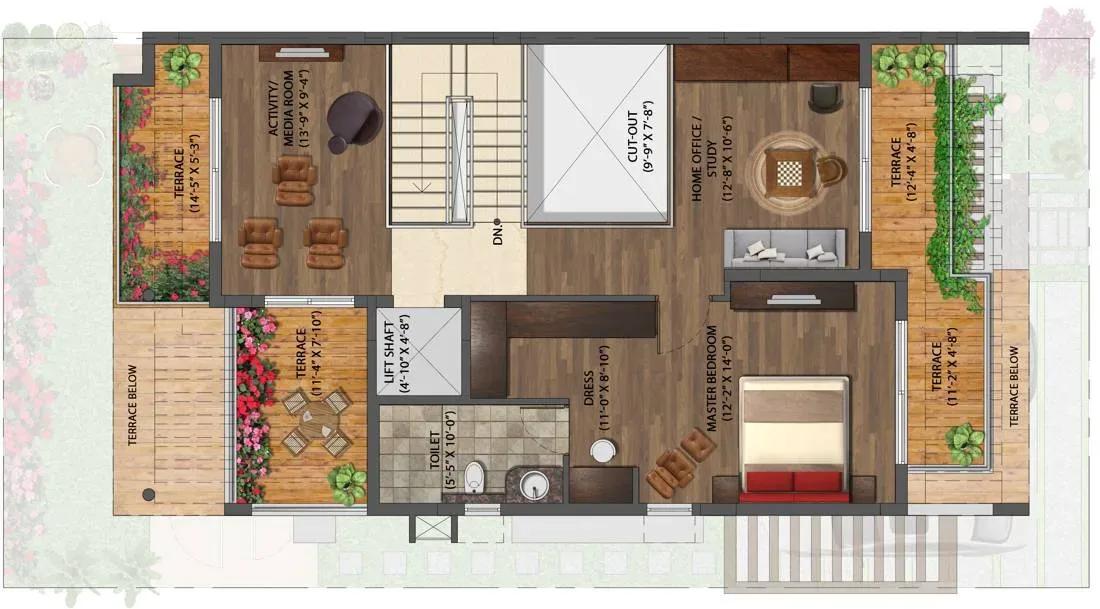 NVT Life Square villas floor plan