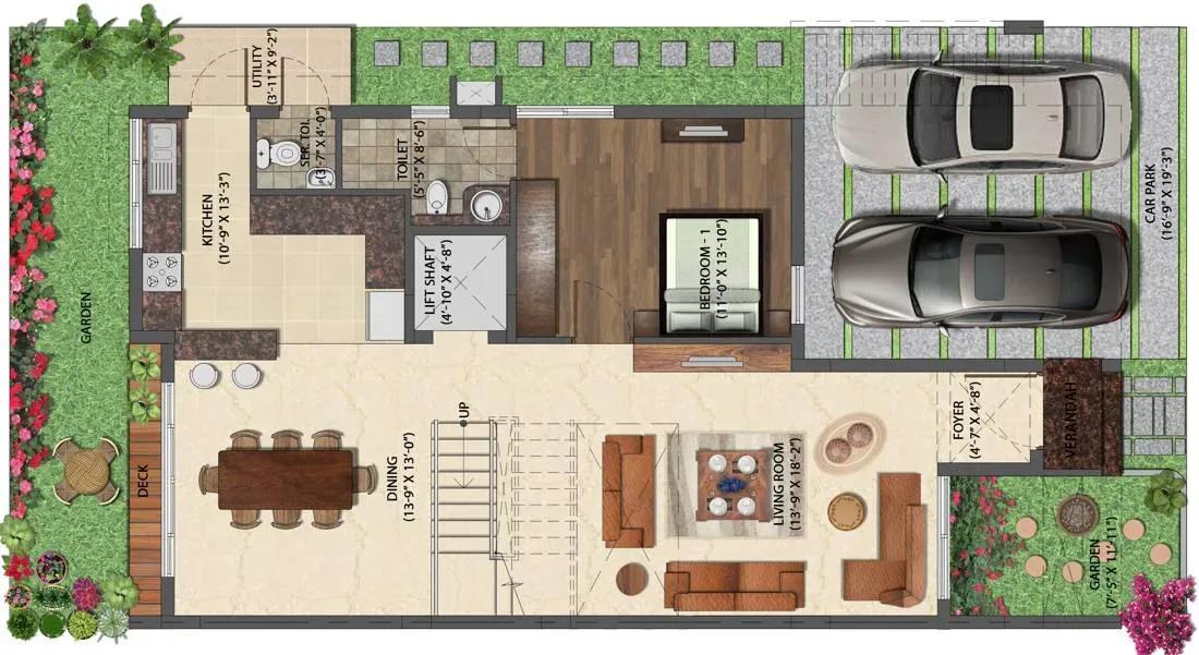 NVT Life Square villas floor plan