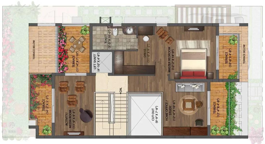 NVT Life Square villas floor plan