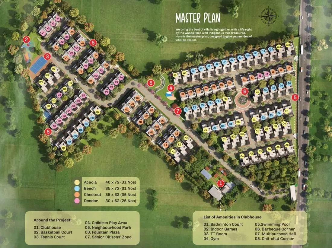 NVT Stopping by the Woods villas master plan