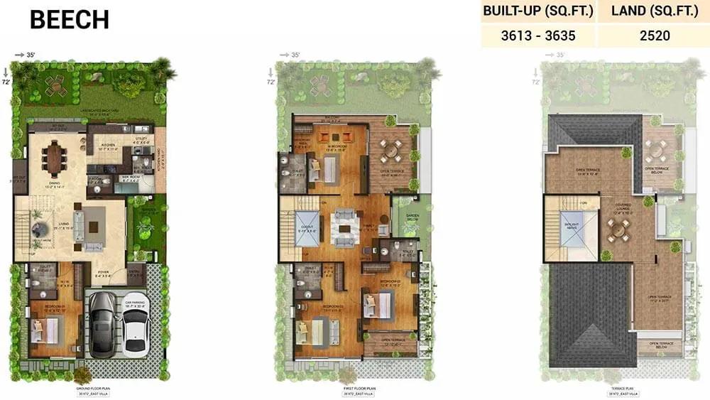 NVT Stopping by the Woods villas floor plan