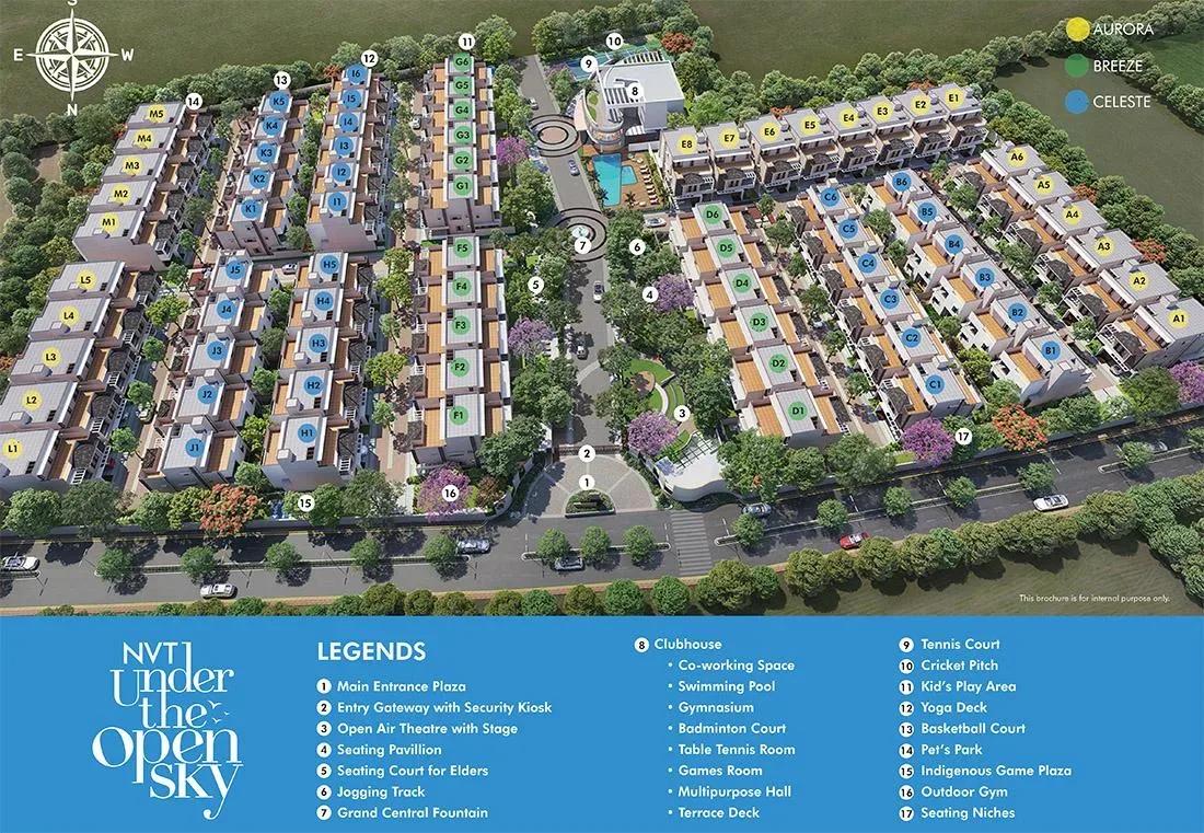 NVT Under The Open Sky villas master plan