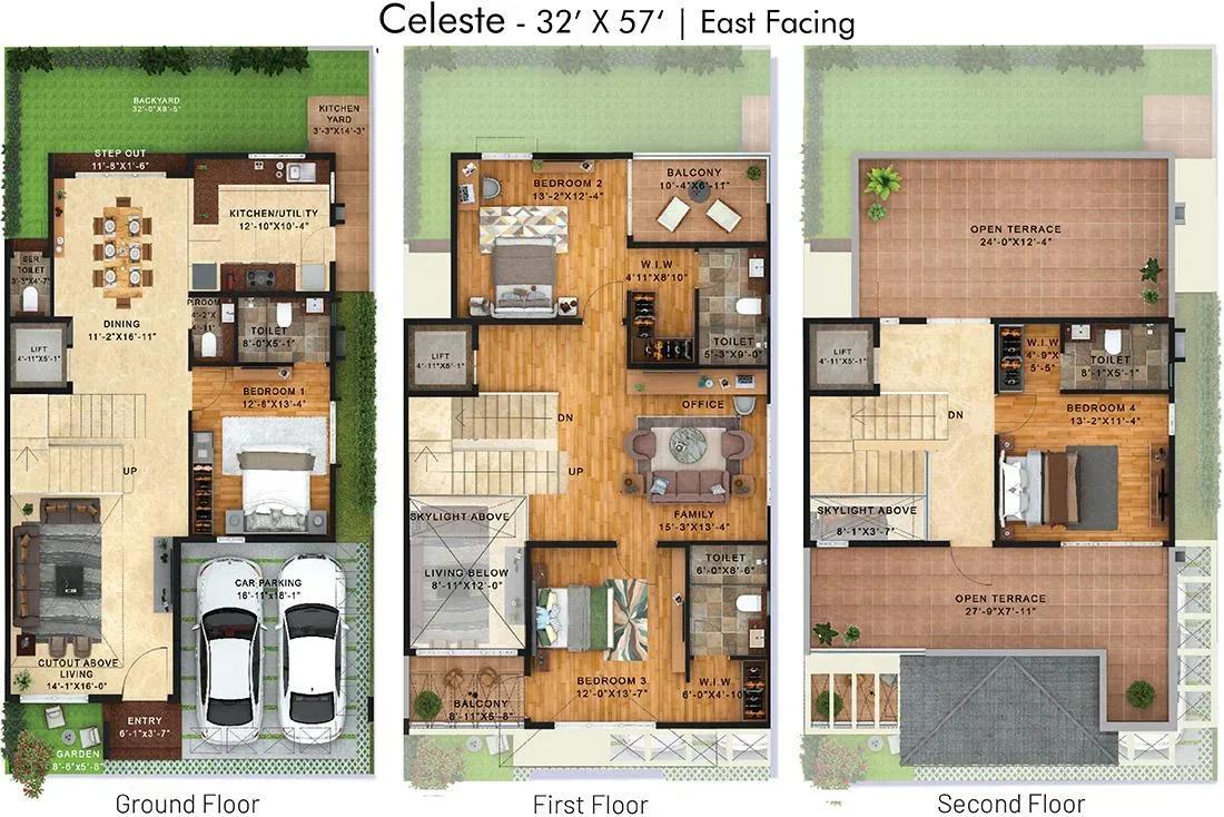 NVT Under The Open Sky villas floor plan