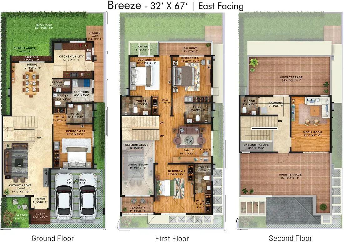 NVT Under The Open Sky villas floor plan