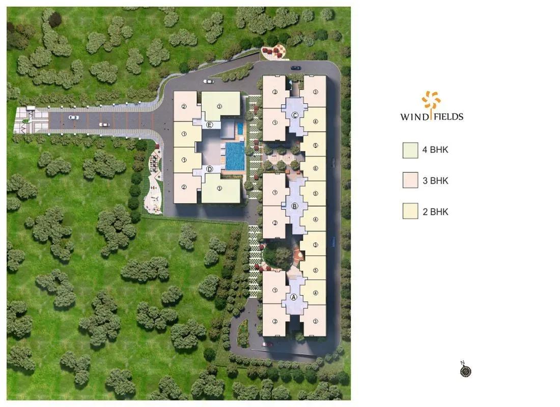 Paranjape Windfields apartments master plan