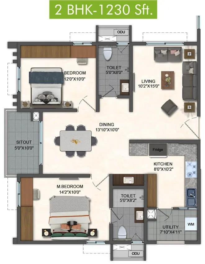Pavani Mirabilia apartments