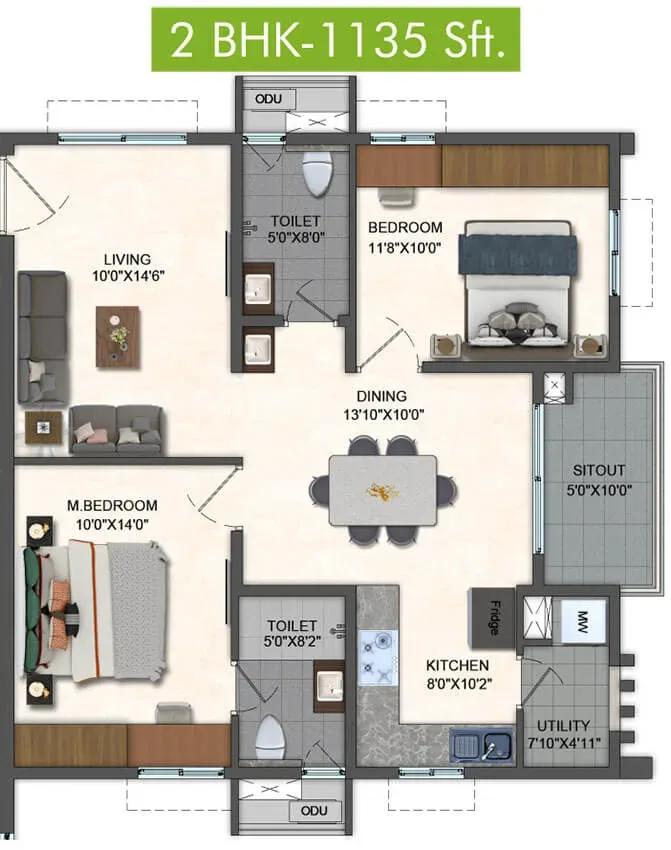 Pavani Mirabilia apartments