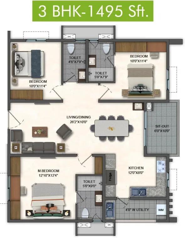 Pavani Mirabilia apartments