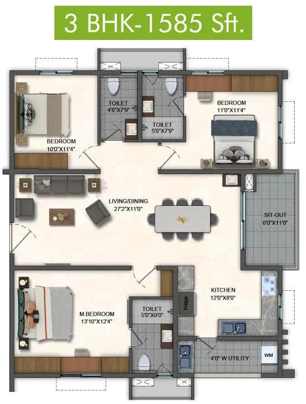 Pavani Mirabilia apartments