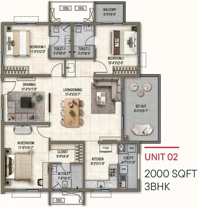 Poulomi Florique apartments