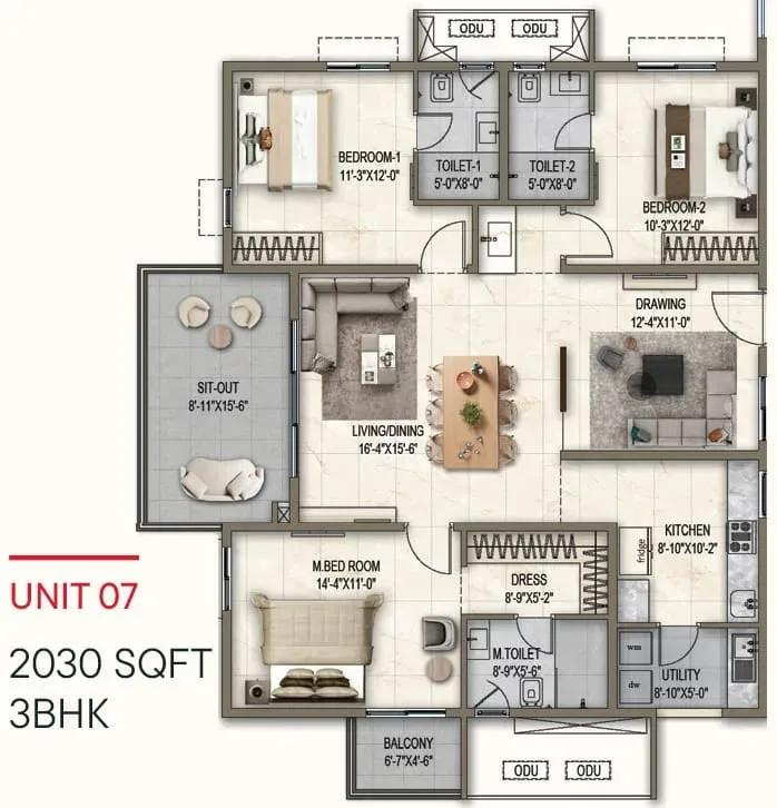 Poulomi Florique apartments