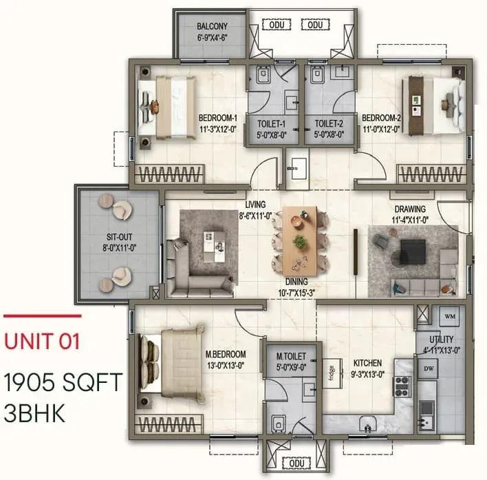 Poulomi Florique apartments