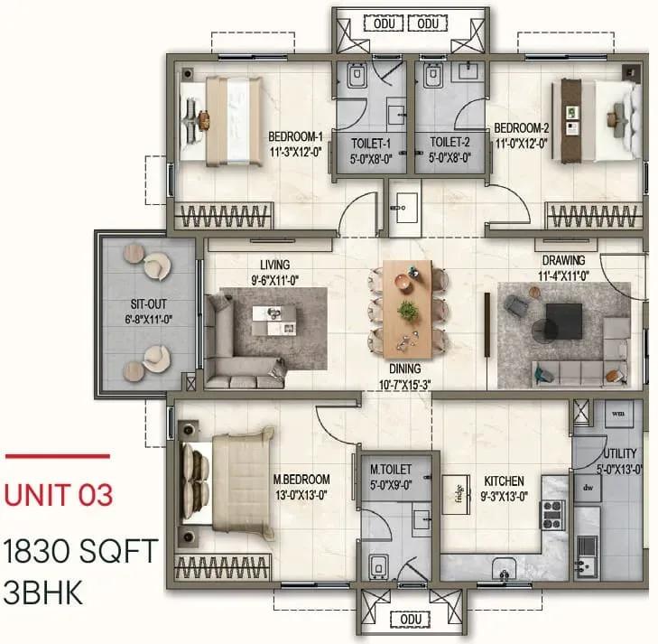Poulomi Florique apartments