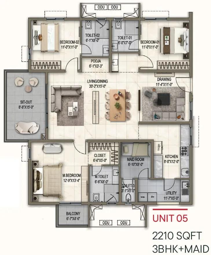 Poulomi Florique apartments