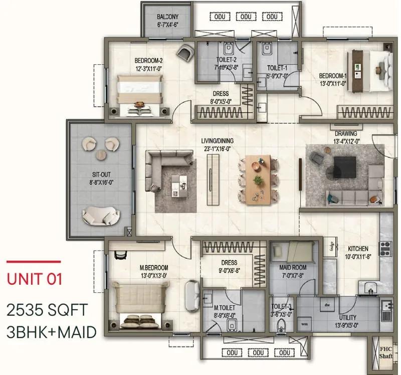 Poulomi Florique apartments