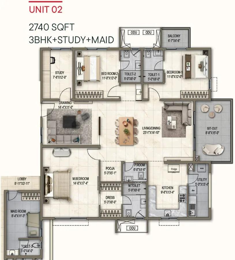 Poulomi Florique apartments