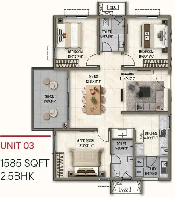 Poulomi Florique apartments