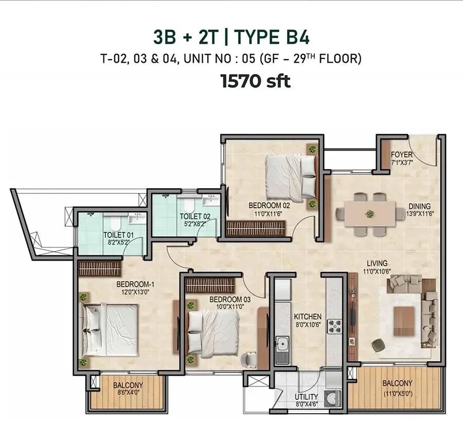 Prestige City apartments