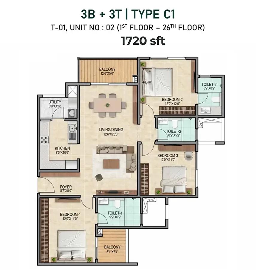 Prestige City apartments