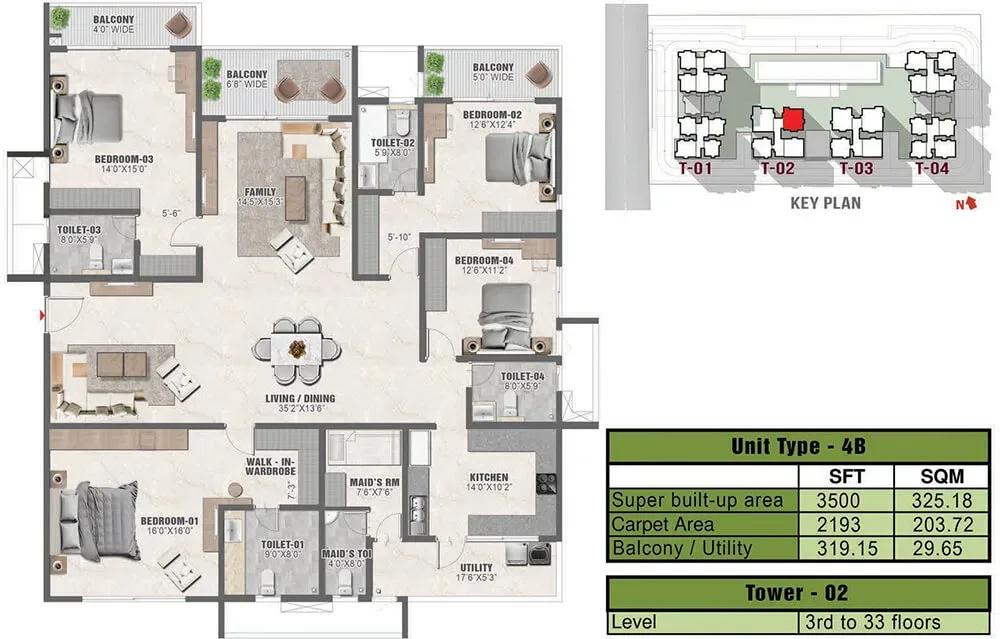 Prestige Clairmont apartments