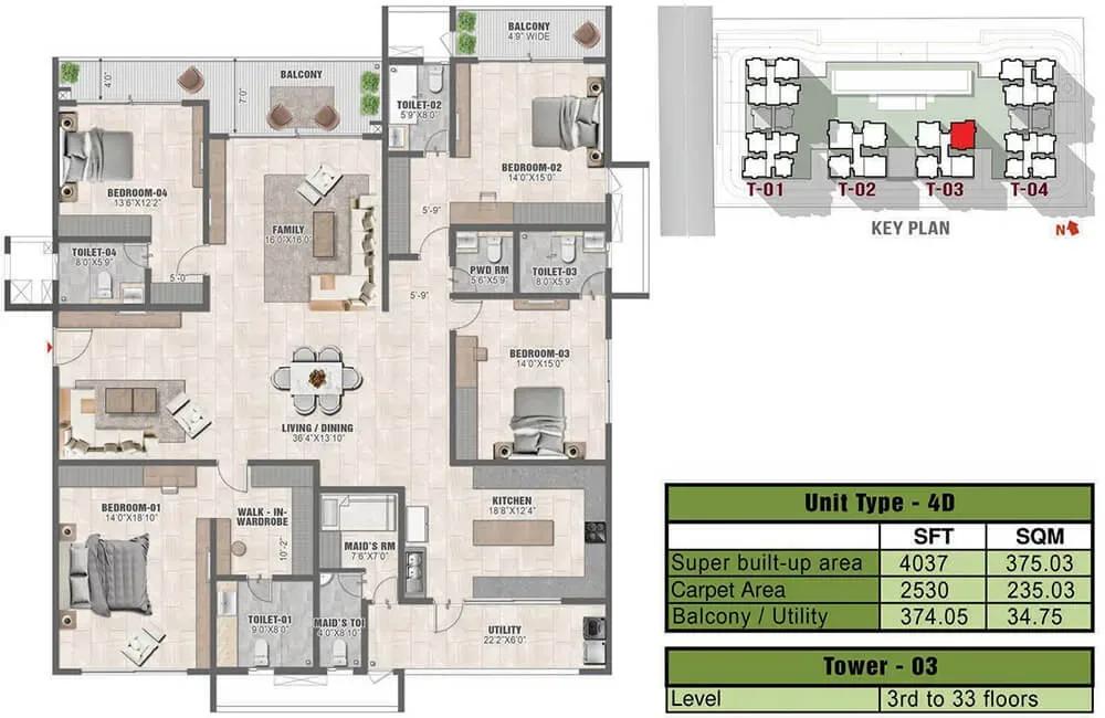 Prestige Clairmont apartments