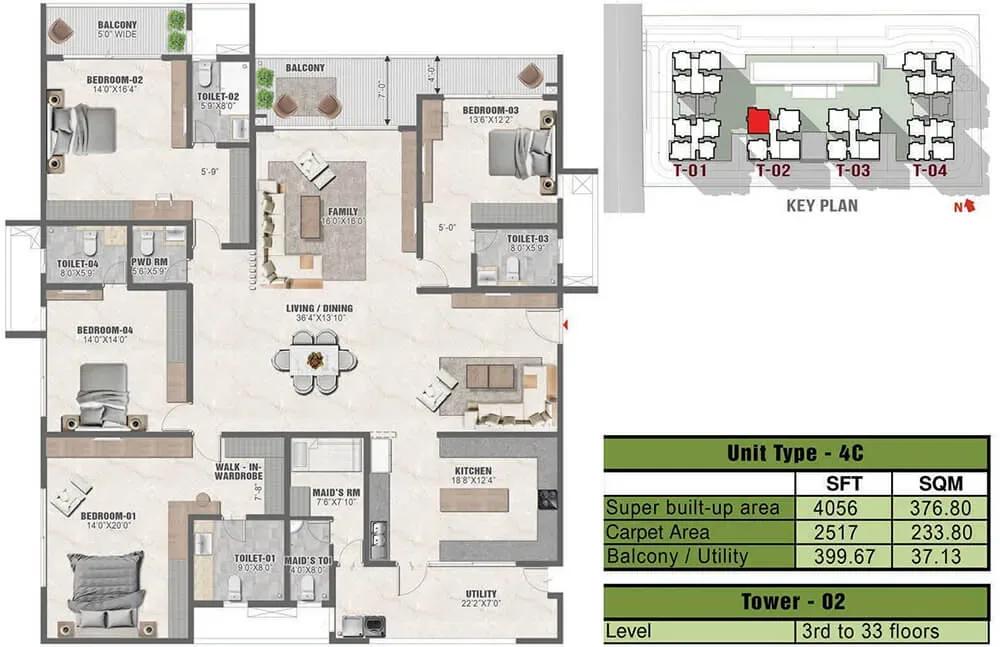 Prestige Clairmont apartments