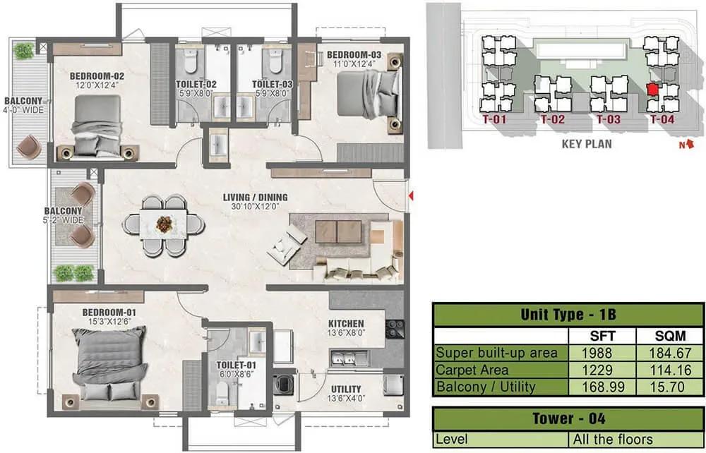 Prestige Clairmont apartments