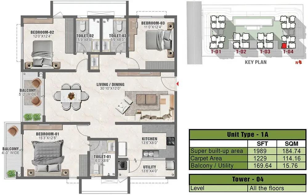 Prestige Clairmont apartments