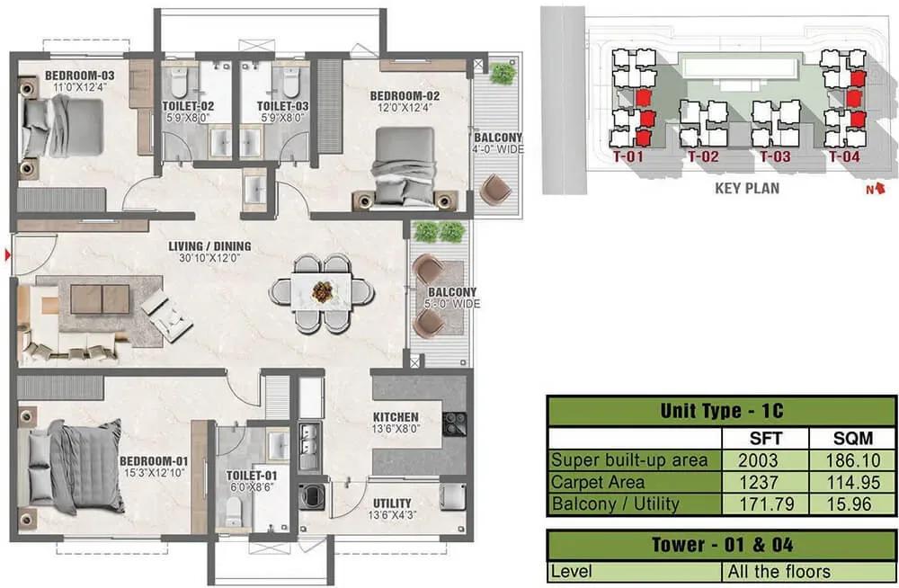Prestige Clairmont apartments