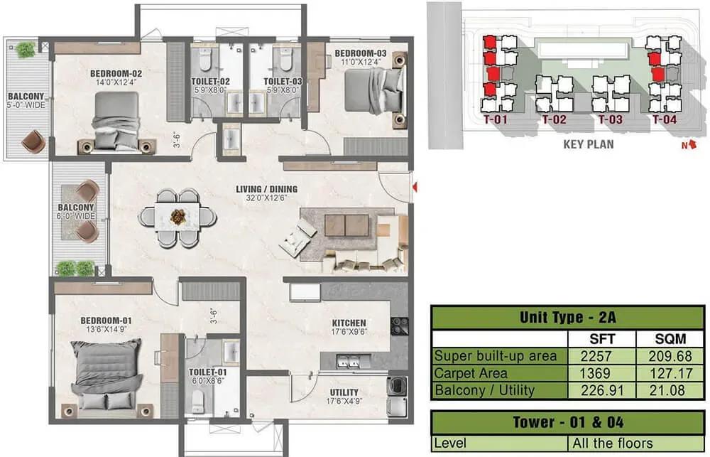 Prestige Clairmont apartments
