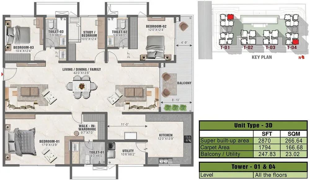 Prestige Clairmont apartments