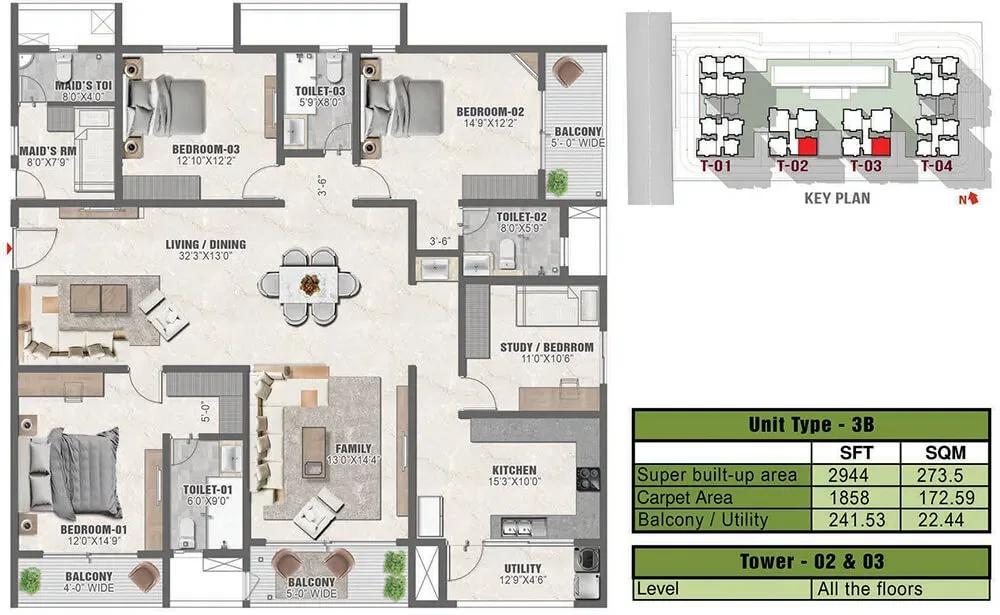 Prestige Clairmont apartments