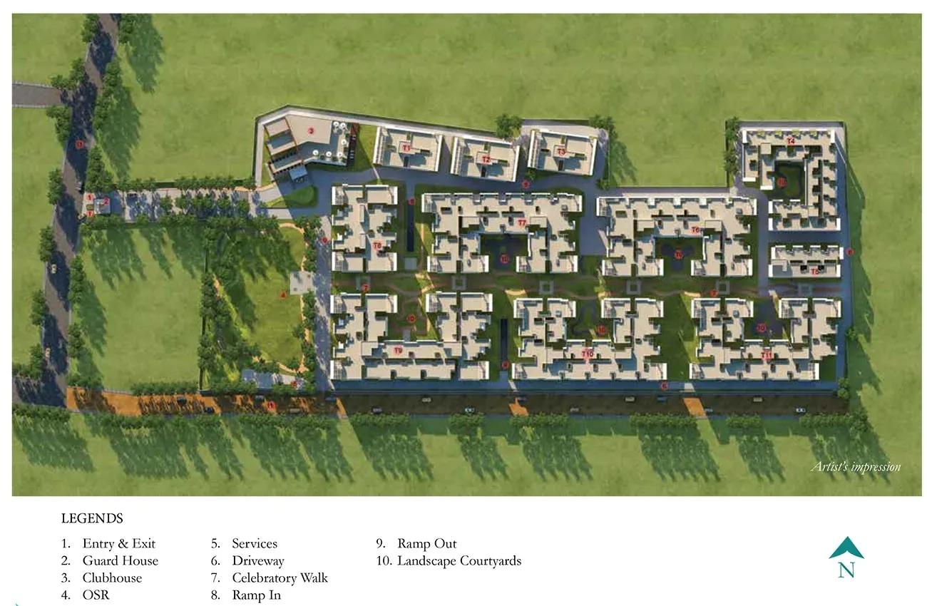 Prestige Courtyards apartments