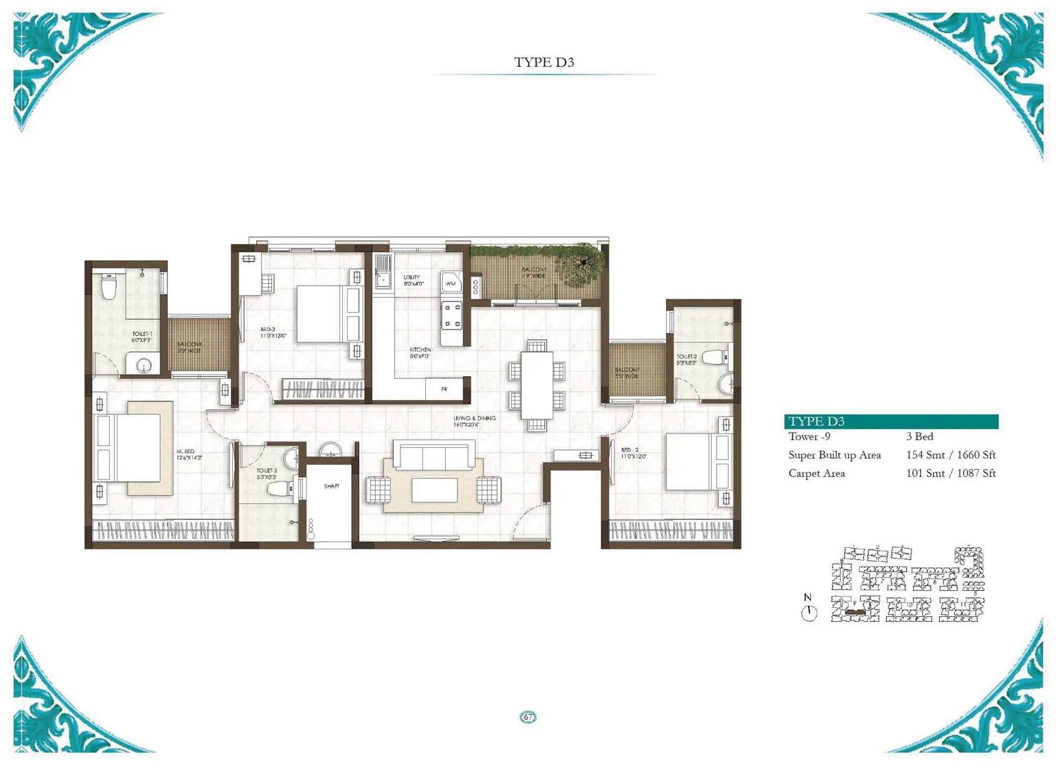 Prestige Courtyards apartments