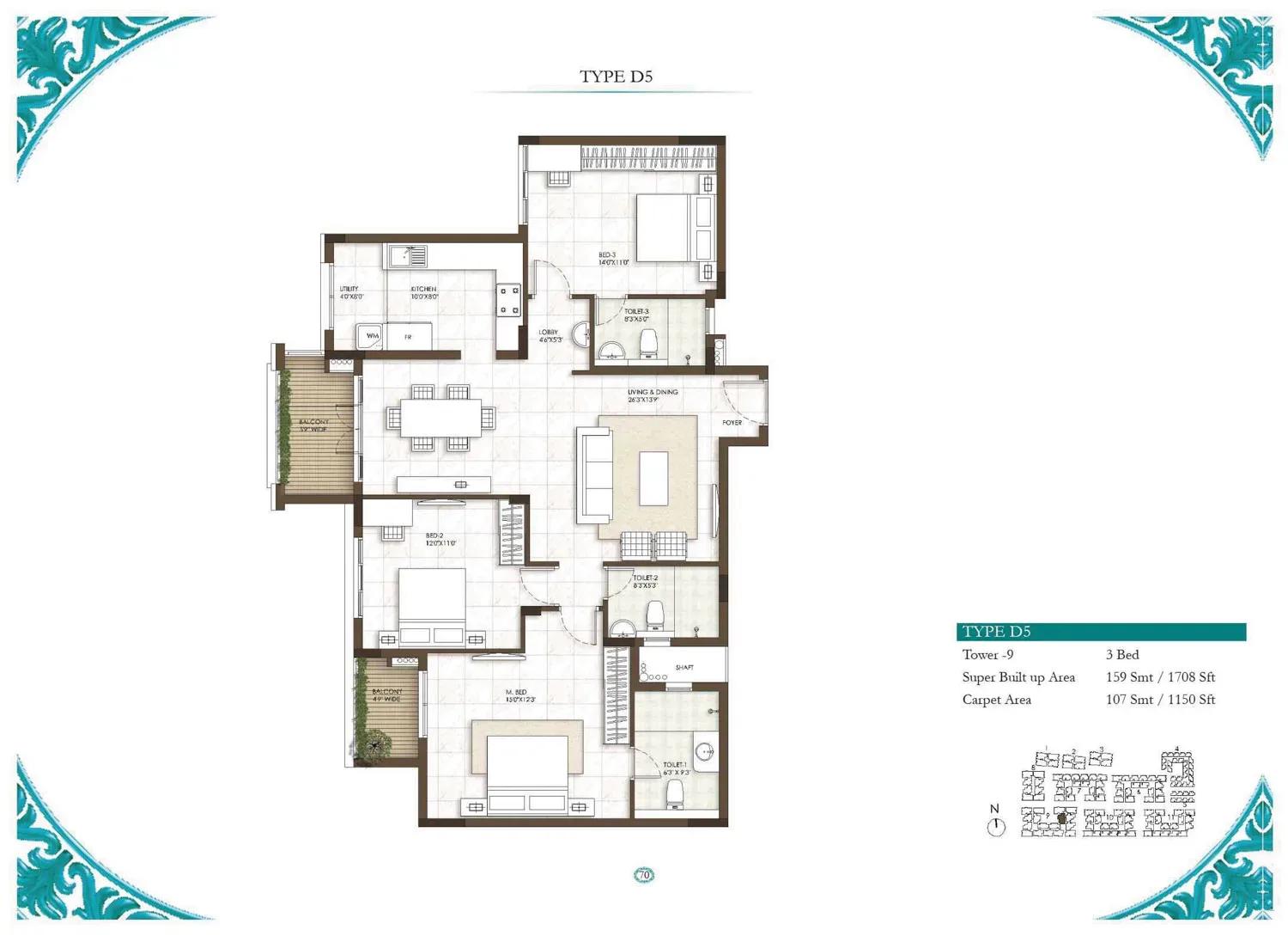 Prestige Courtyards apartments