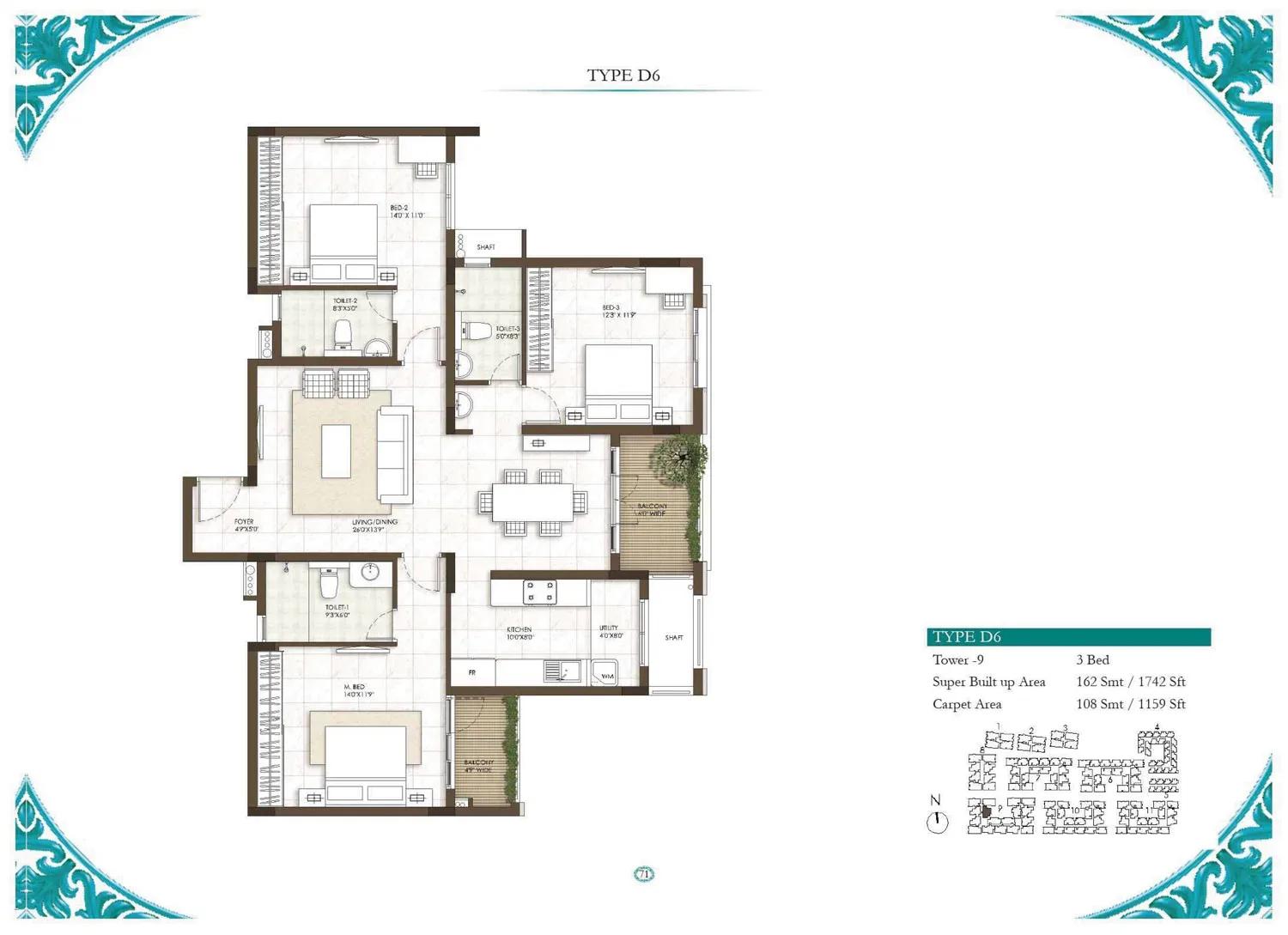 Prestige Courtyards apartments