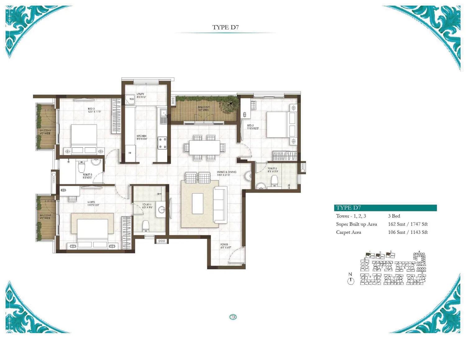 Prestige Courtyards apartments