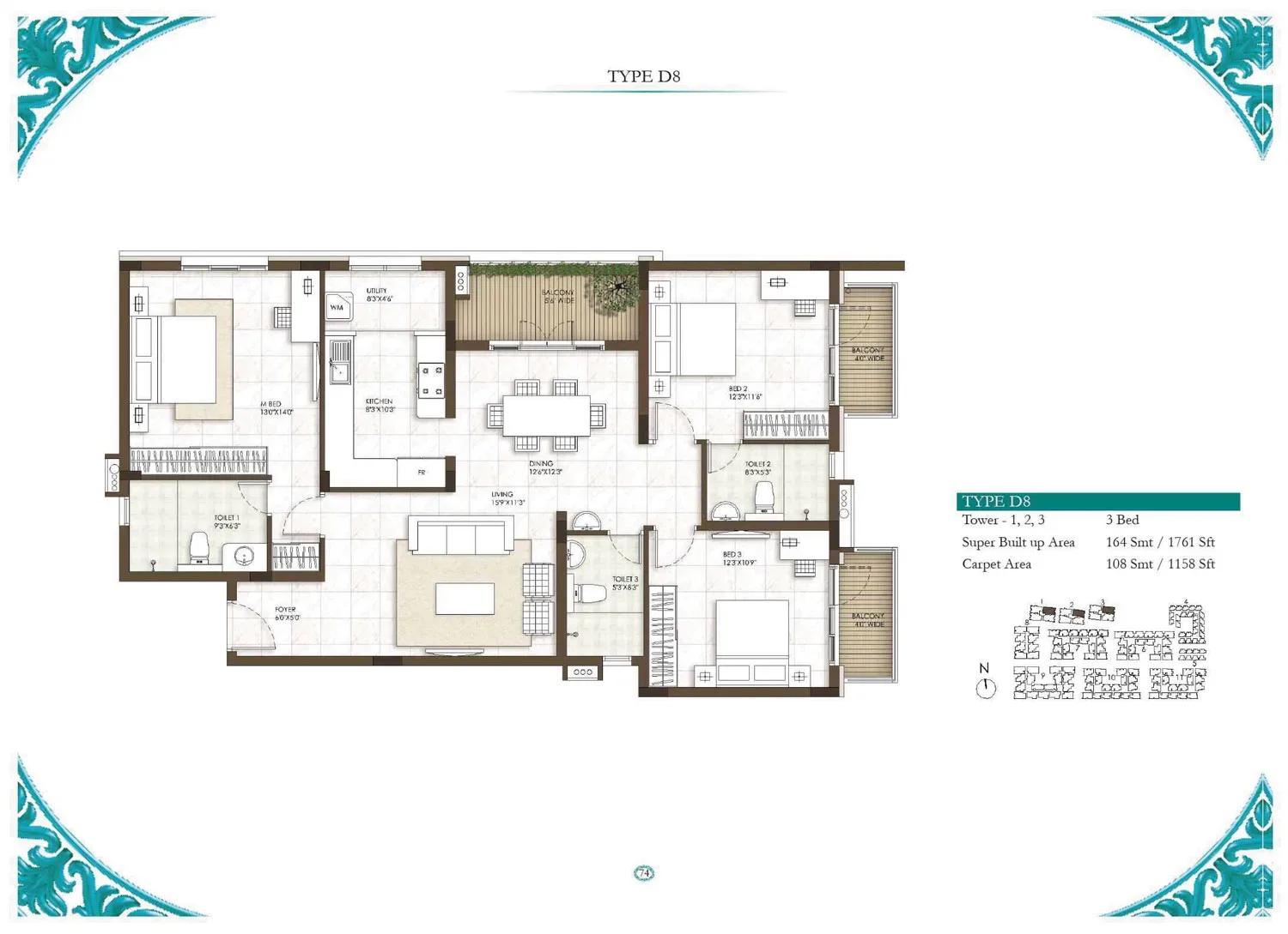 Prestige Courtyards apartments